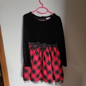 Girls Buffalo plaid dress